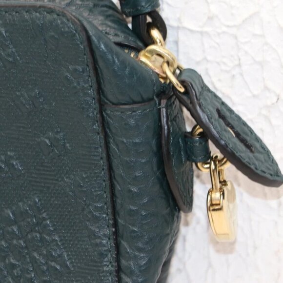 Burberry Pebbled Leather Small Shoulder Handbag - Green - Picture 12 of 16